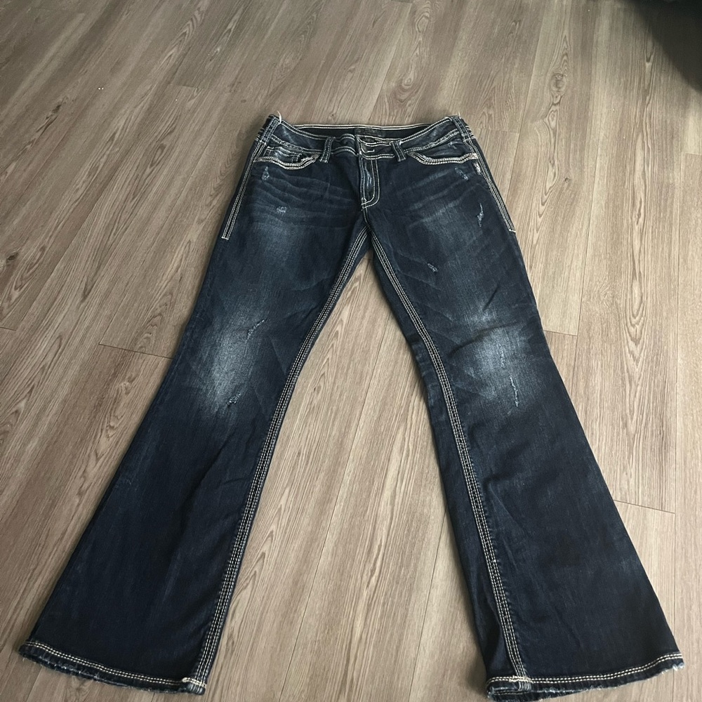 Silver Jeans Dark Indigo Flare Jeans